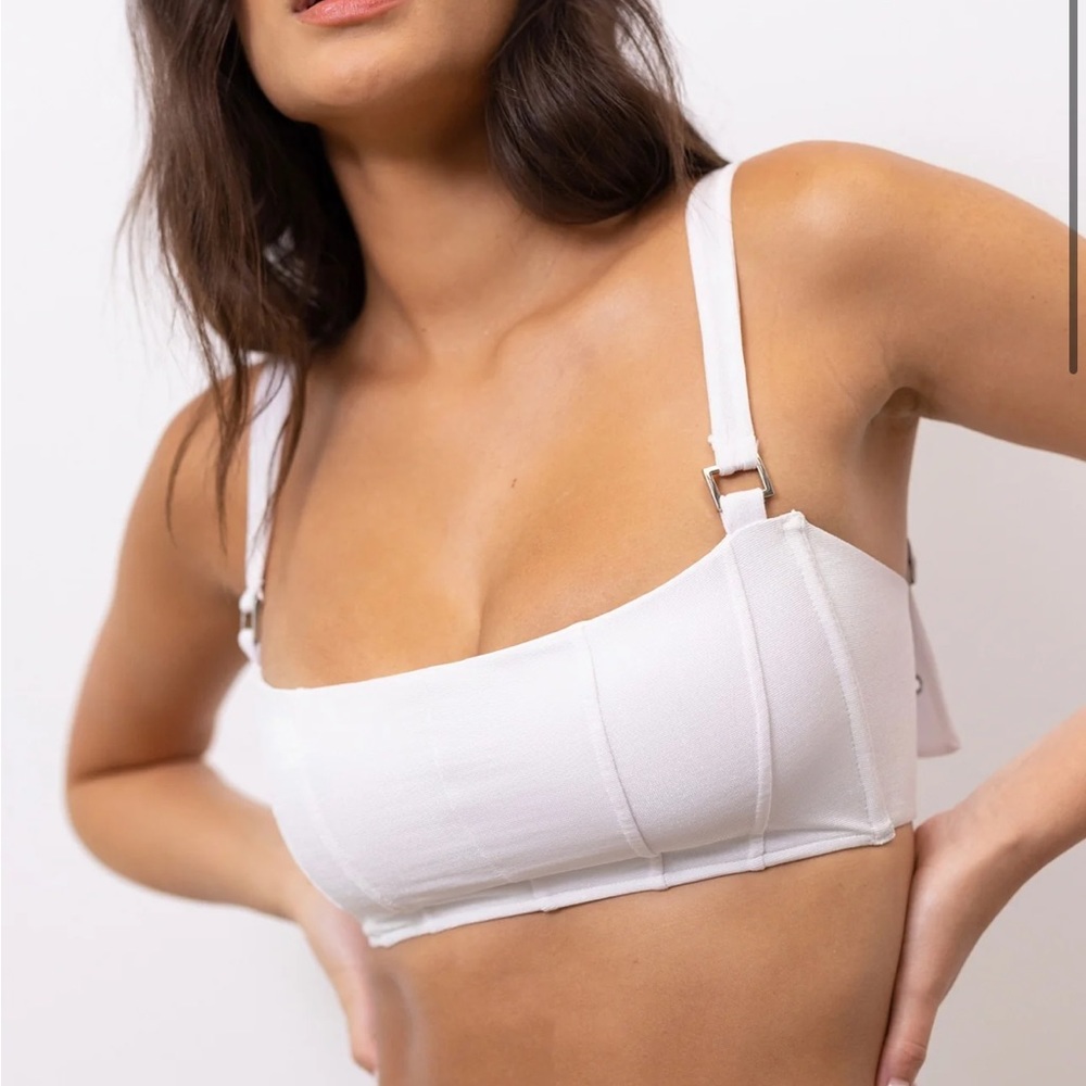 HUNTER TOP-IRIDESCENT WHITE LUREX